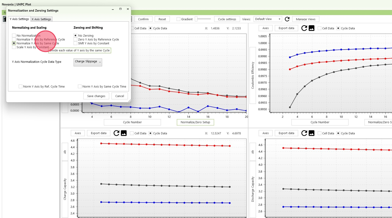 UHPC Software- How to Normalize Charge Slippage by the Capacity of the ...